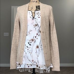 Tan cardigan